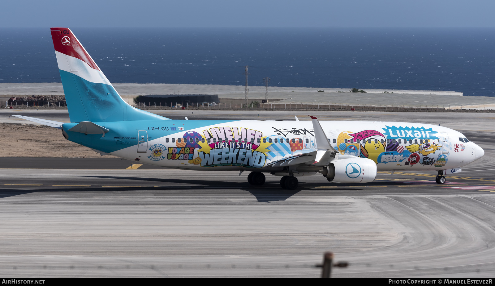Aircraft Photo of LX-LGU | Boeing 737-8C9 | Luxair | LIVELIFE Like it's the Weekend | AirHistory.net #288827