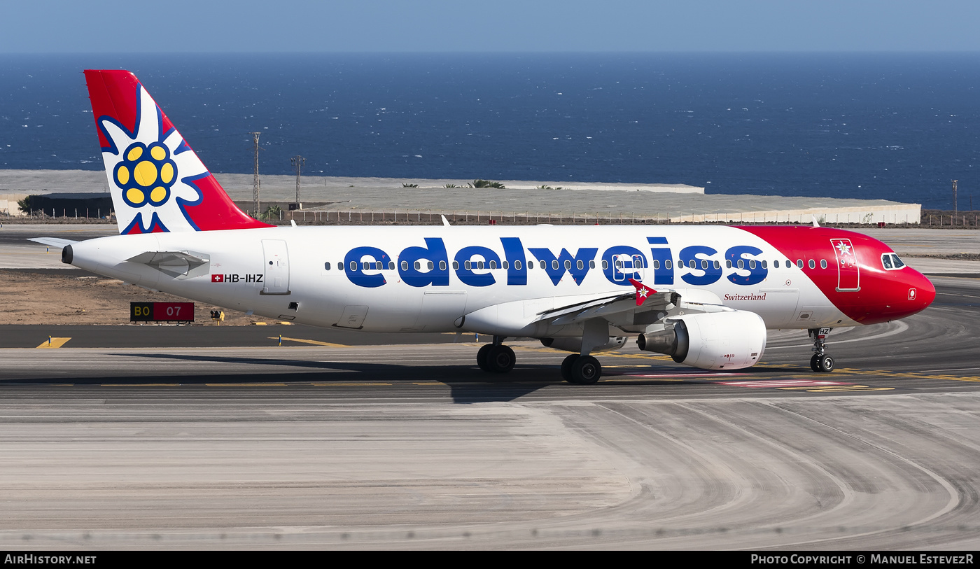 Aircraft Photo of HB-IHZ | Airbus A320-214 | Edelweiss Air | AirHistory.net #288836