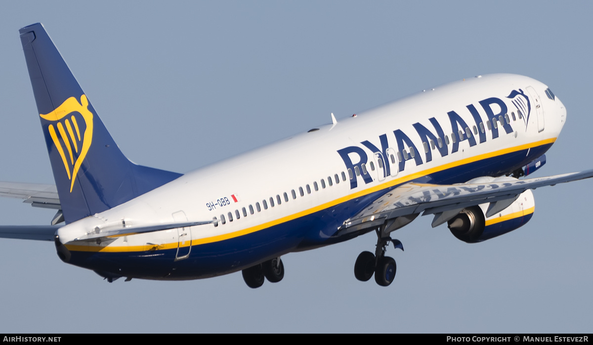 Aircraft Photo of 9H-QBB | Boeing 737-8AS | Ryanair | AirHistory.net #288862