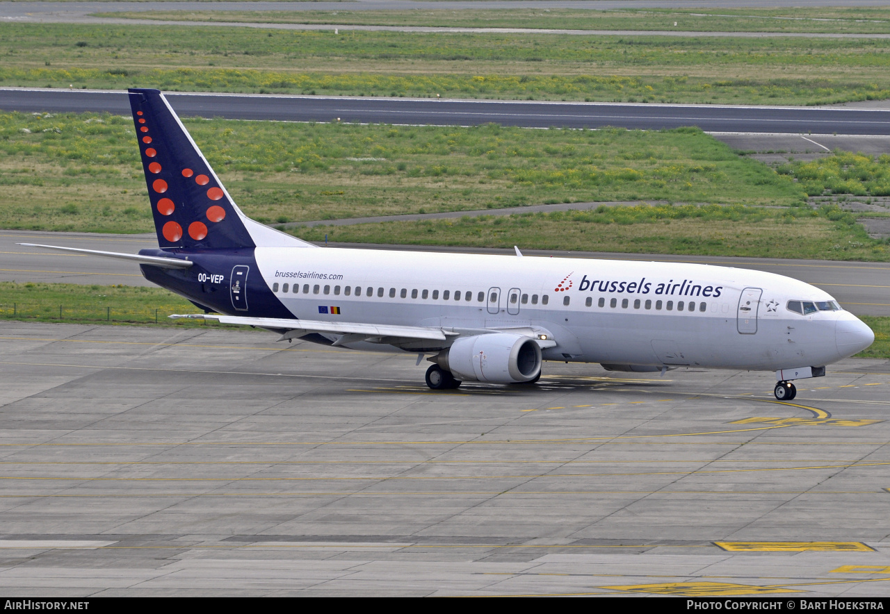 Aircraft Photo of OO-VEP | Boeing 737-43Q | Brussels Airlines | AirHistory.net #288897