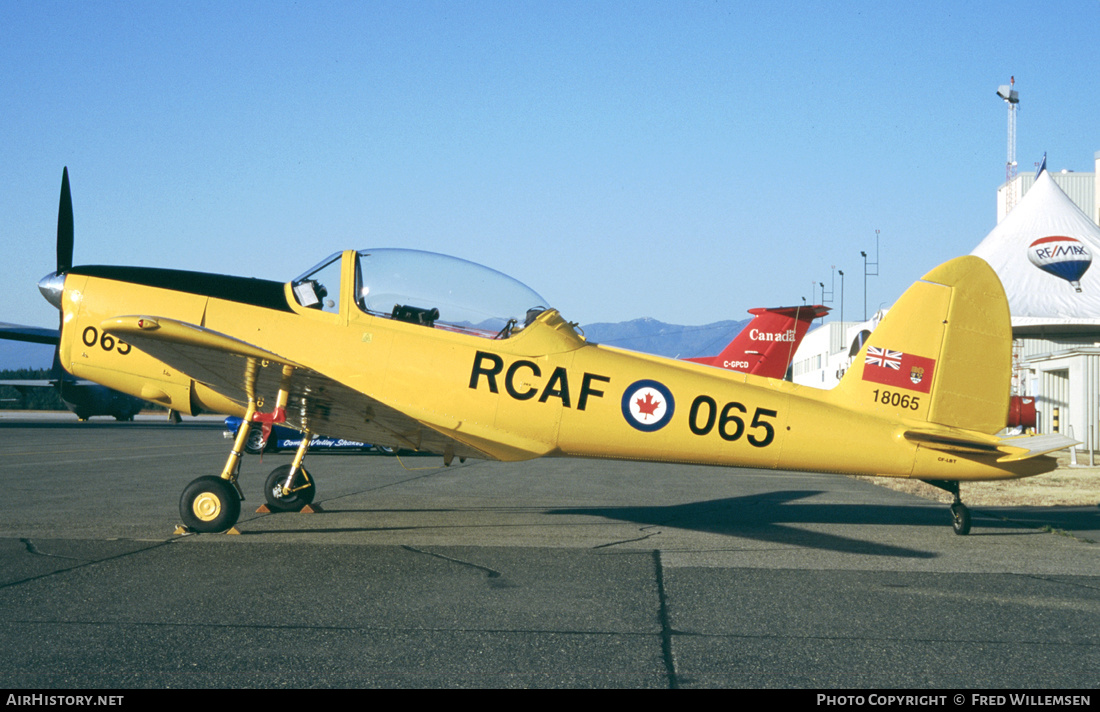 Aircraft Photo of C-FLBT / CF-LBT / 18065 | De Havilland Canada DHC-1B-2 Chipmunk | Canada - Air Force | AirHistory.net #288955