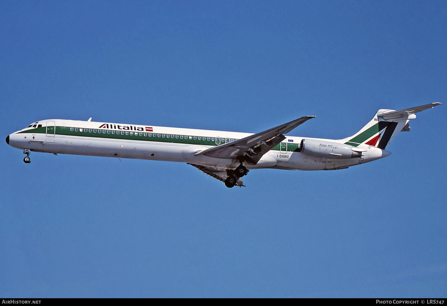 Aircraft Photo of I-DAWE | McDonnell Douglas MD-82 (DC-9-82) | Alitalia | AirHistory.net #288978