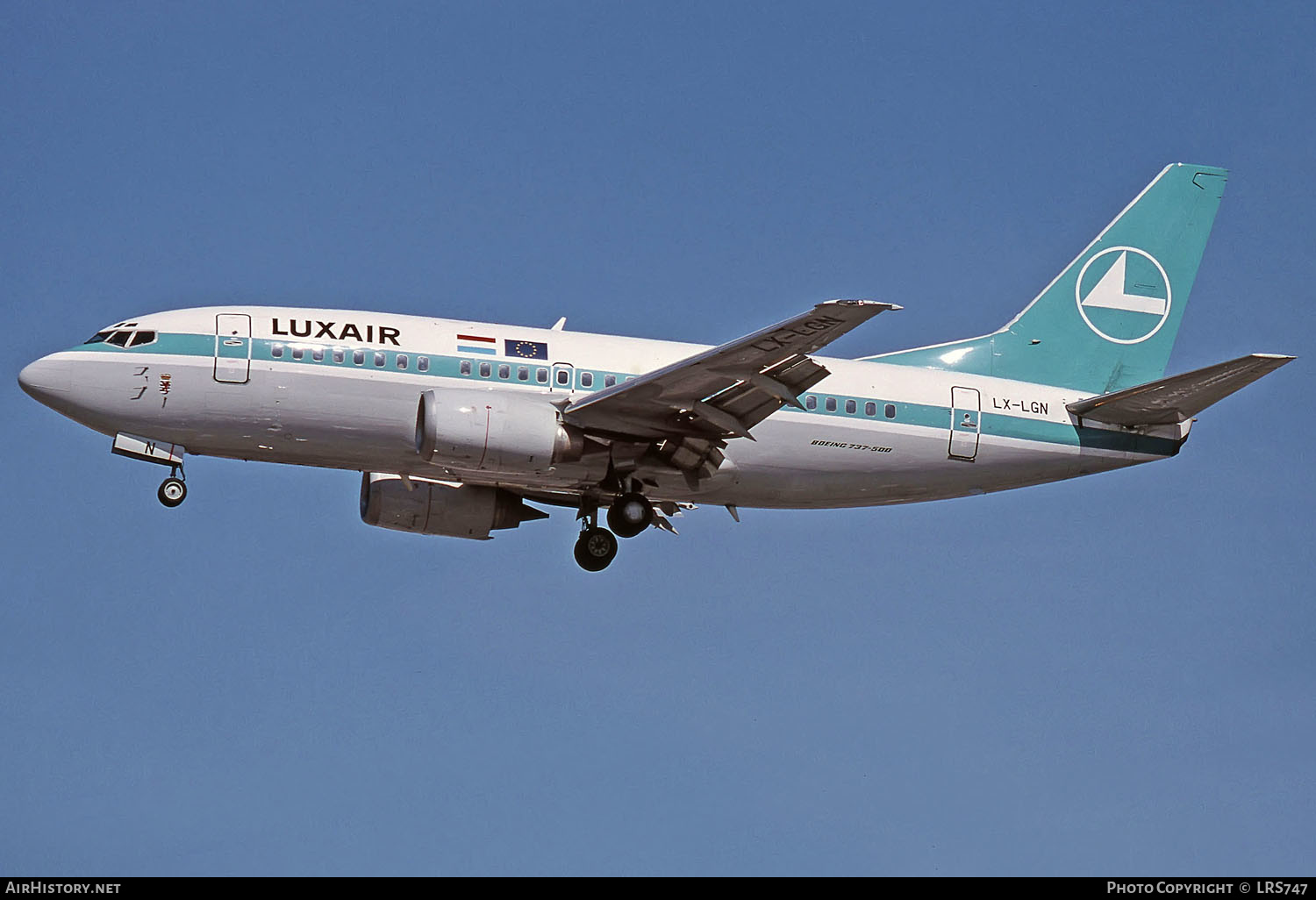 Aircraft Photo of LX-LGN | Boeing 737-59D | Luxair | AirHistory.net #288993