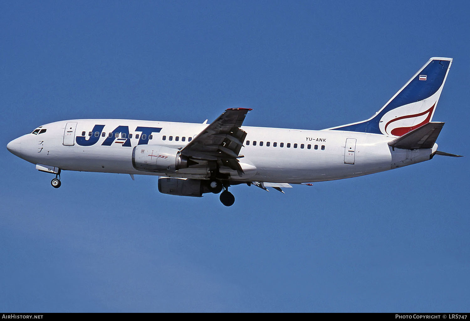 Aircraft Photo of YU-ANK | Boeing 737-3H9 | JAT Yugoslav Airlines - Jugoslovenski Aerotransport | AirHistory.net #289005