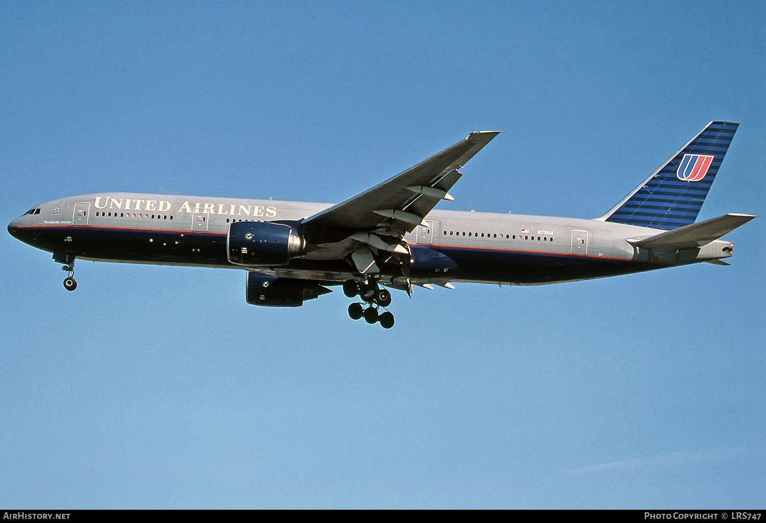 Aircraft Photo of N771UA | Boeing 777-222 | United Airlines | AirHistory.net #289007