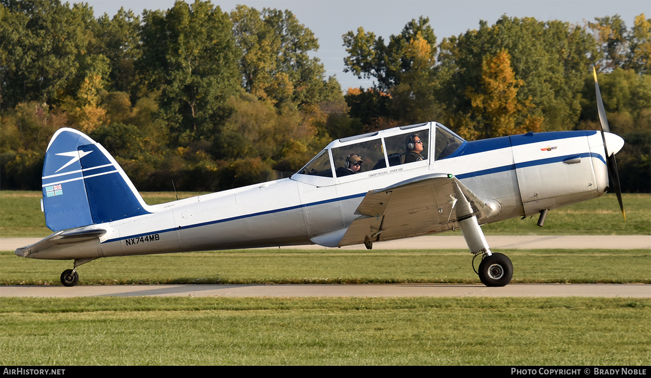 Aircraft Photo of N744MB / NX744MB | De Havilland Canada DHC-1A-1 Chipmunk | AirHistory.net #289011