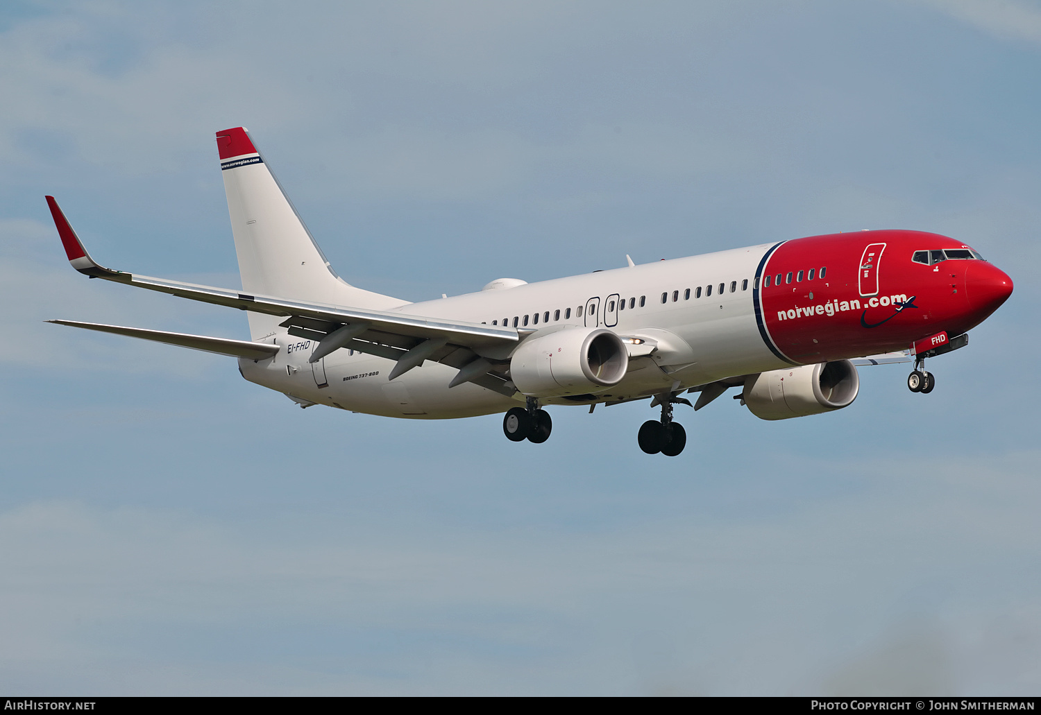 Aircraft Photo of EI-FHD | Boeing 737-8JP | Norwegian | AirHistory.net #289043