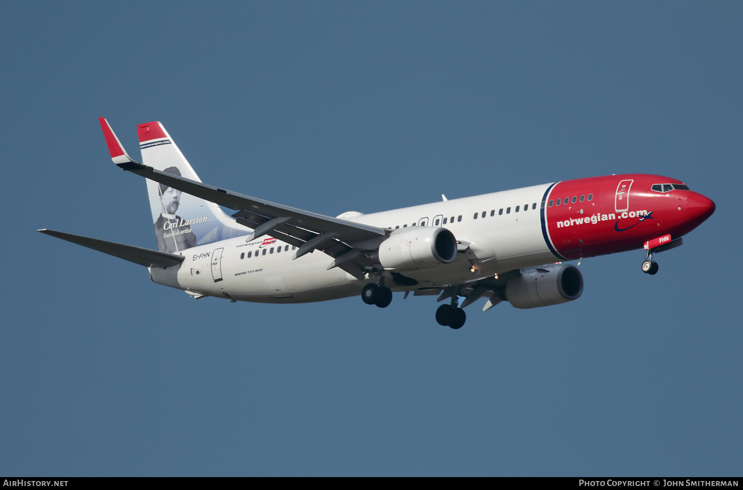 Aircraft Photo of EI-FHN | Boeing 737-8JP | Norwegian | AirHistory.net #289114