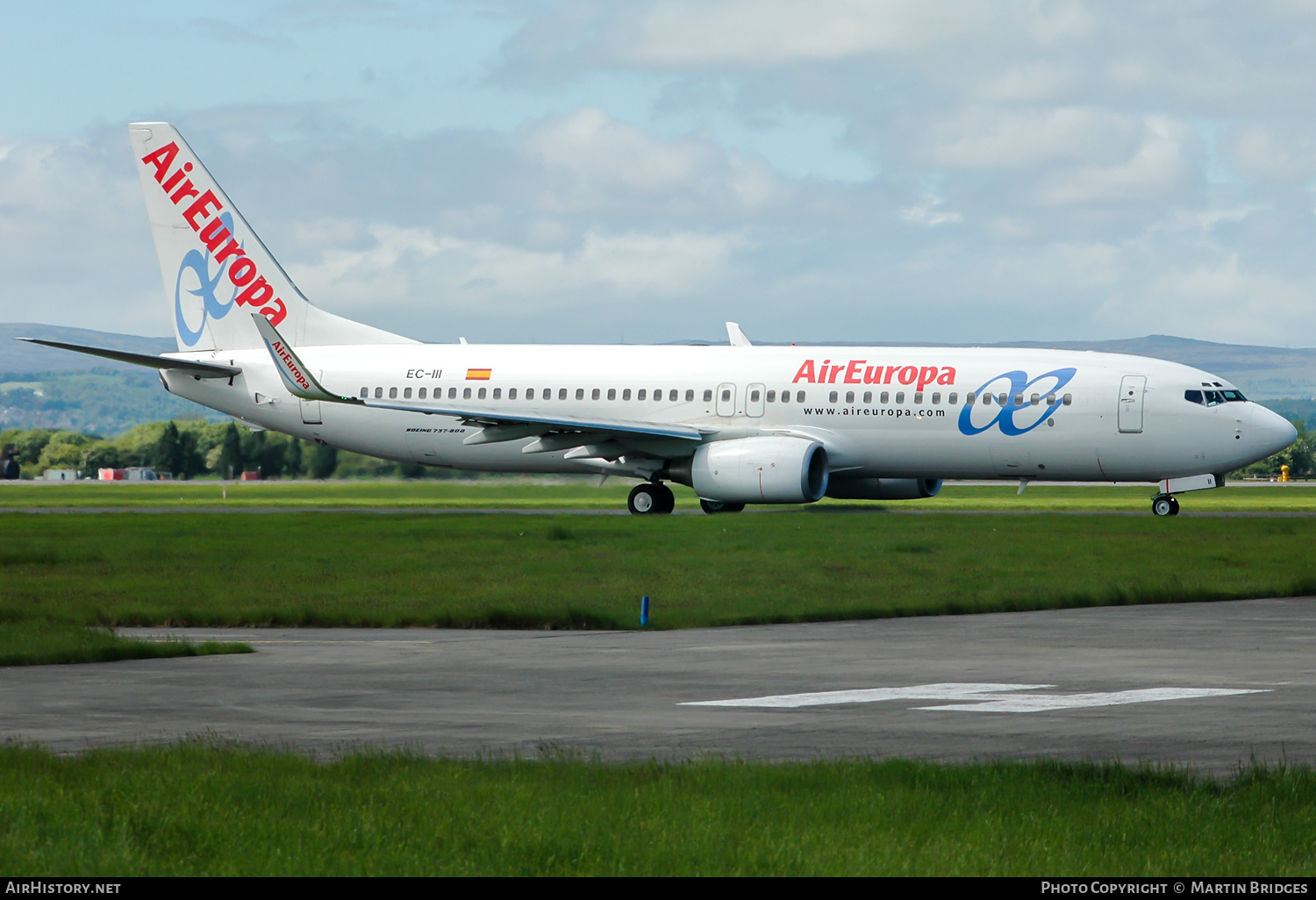 Aircraft Photo of EC-III | Boeing 737-86Q | Air Europa | AirHistory.net #289133