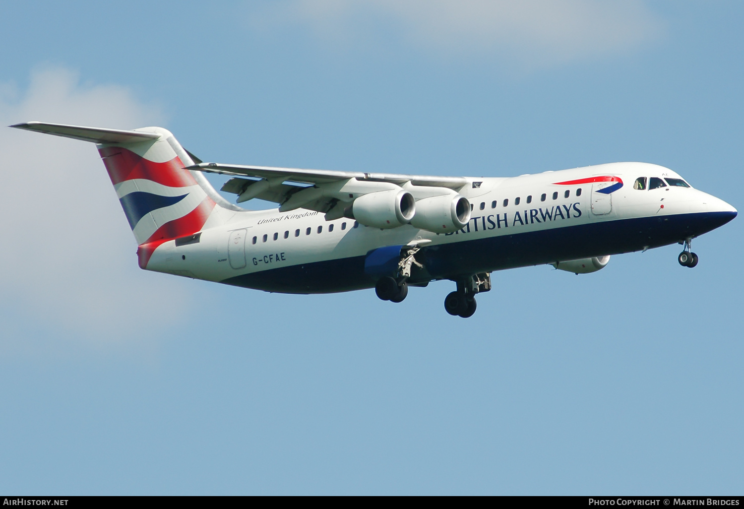 Aircraft Photo of G-CFAE | BAE Systems Avro 146-RJ100 | British Airways | AirHistory.net #289142