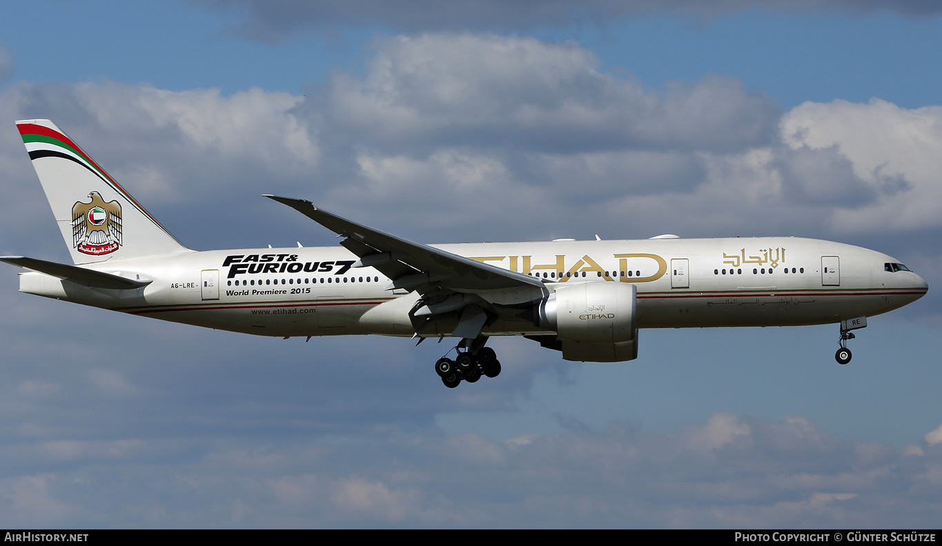 Aircraft Photo of A6-LRE | Boeing 777-237/LR | Etihad Airways | AirHistory.net #289163