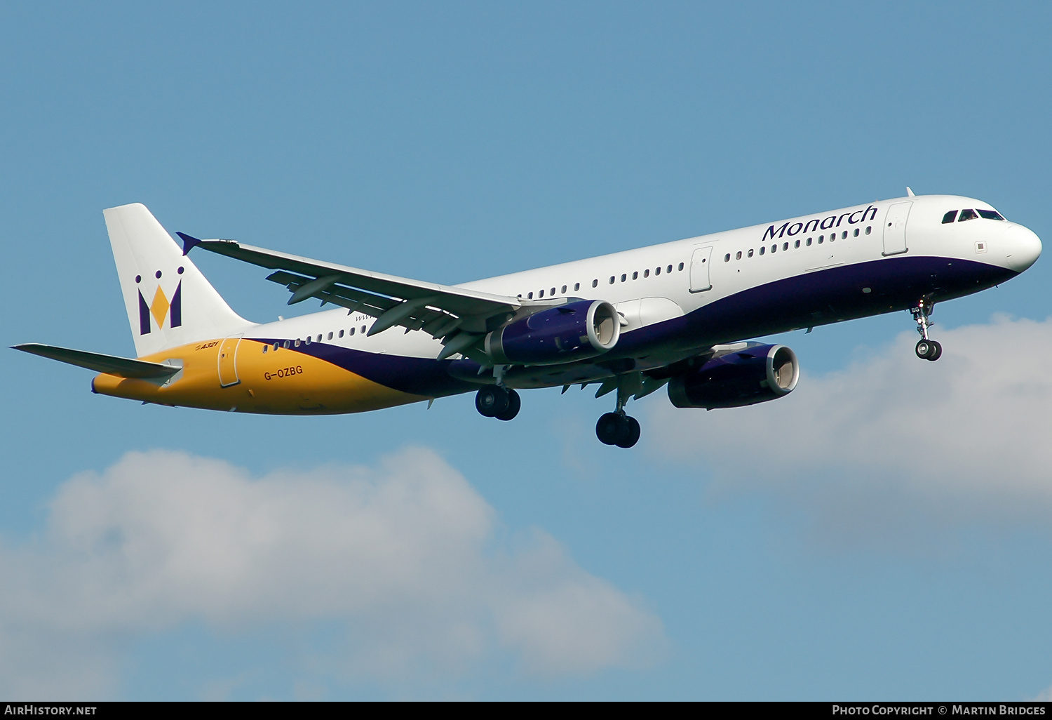 Aircraft Photo of G-OZBG | Airbus A321-231 | Monarch Airlines | AirHistory.net #289190