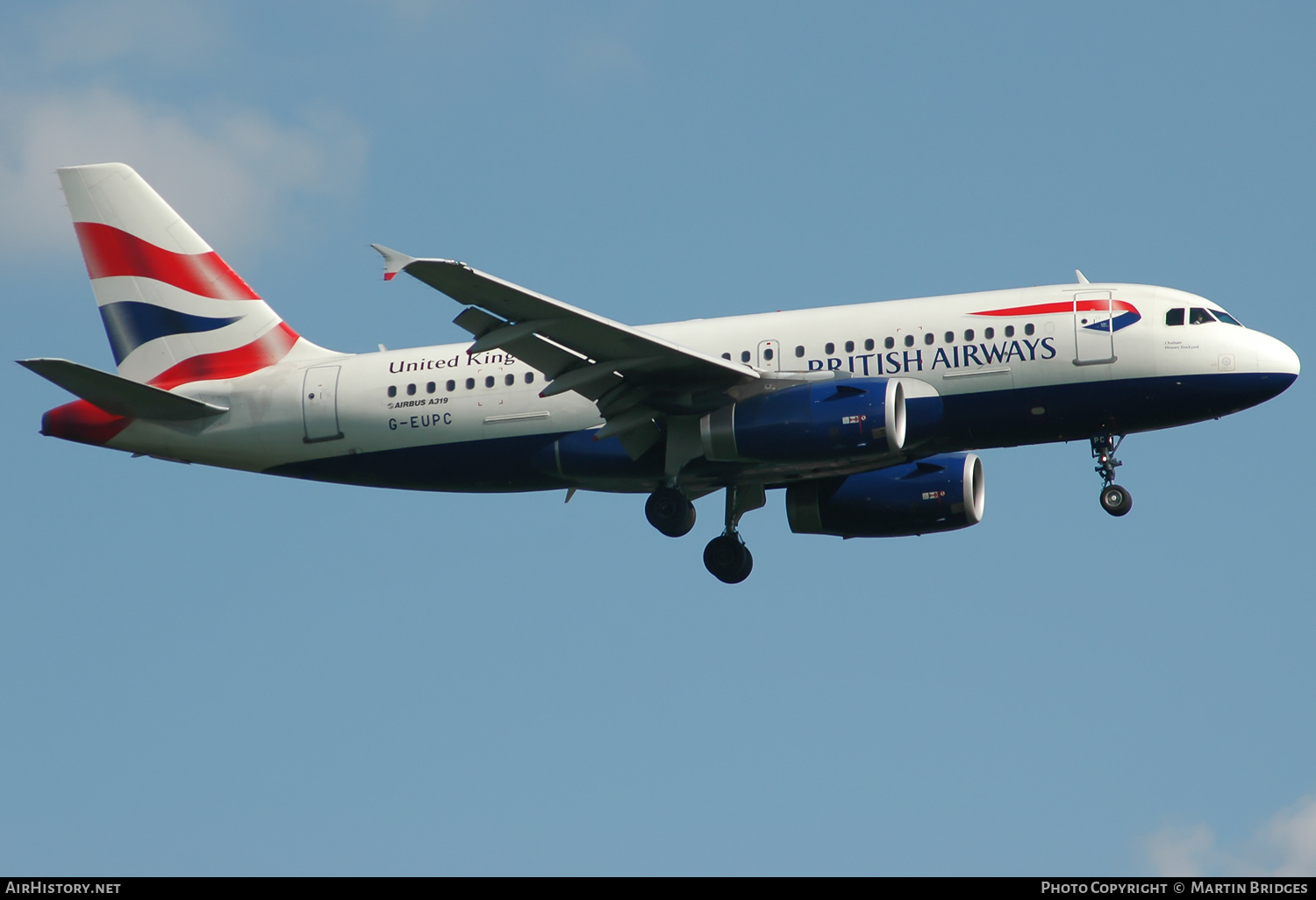 Aircraft Photo of G-EUPC | Airbus A319-131 | British Airways | AirHistory.net #289209