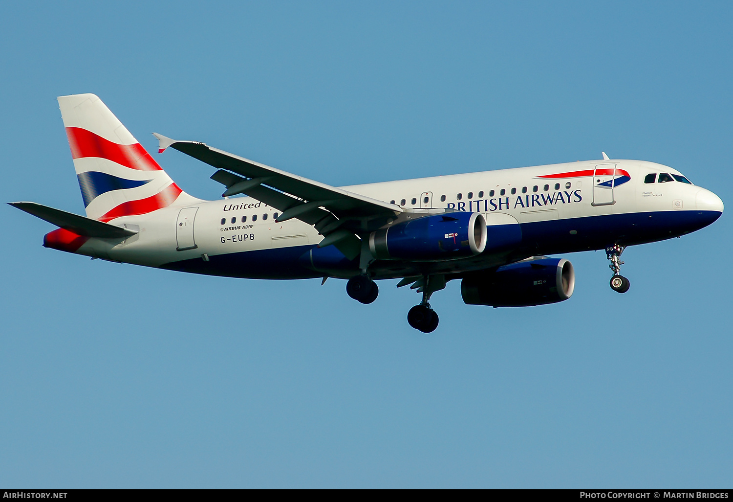 Aircraft Photo of G-EUPB | Airbus A319-131 | British Airways | AirHistory.net #289210