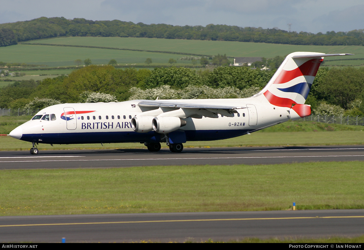 Aircraft Photo of G-BZAW | British Aerospace Avro 146-RJ100 | British Airways | AirHistory.net #289248