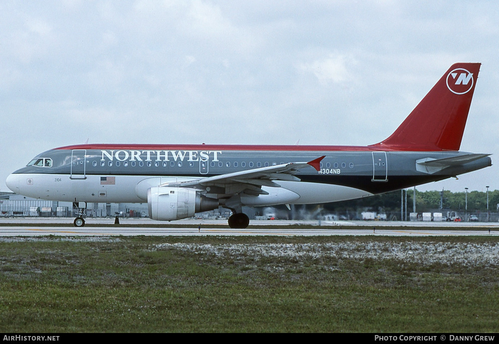 Aircraft Photo of N304NB | Airbus A319-114 | Northwest Airlines | AirHistory.net #289254