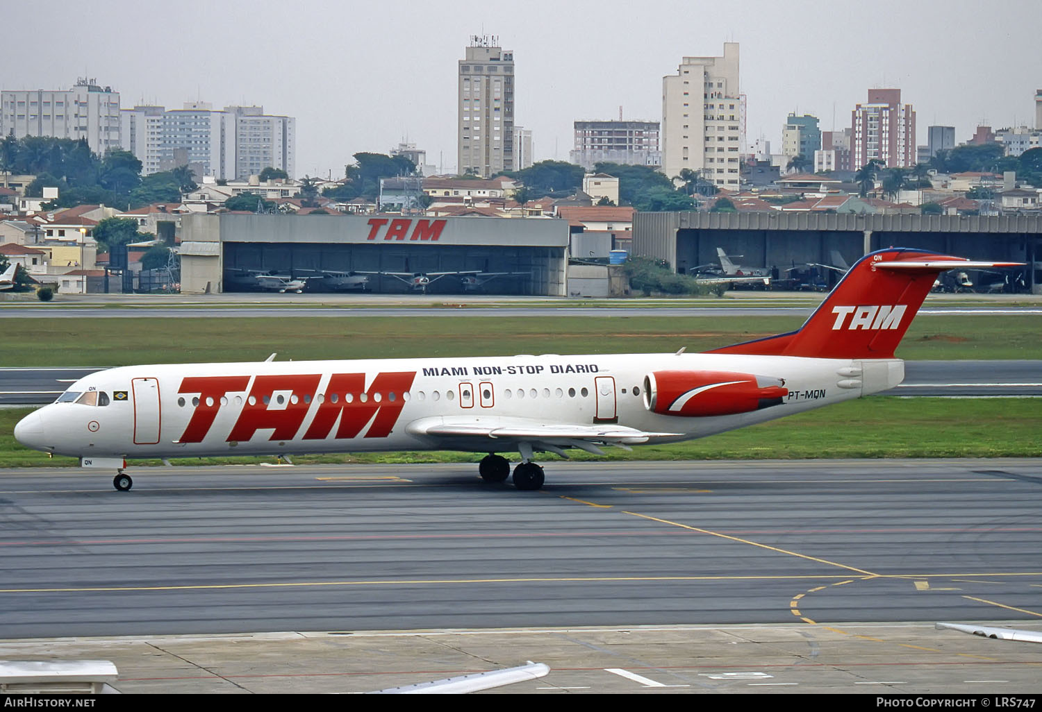 Aircraft Photo of PT-MQN | Fokker 100 (F28-0100) | TAM Linhas Aéreas | AirHistory.net #289260