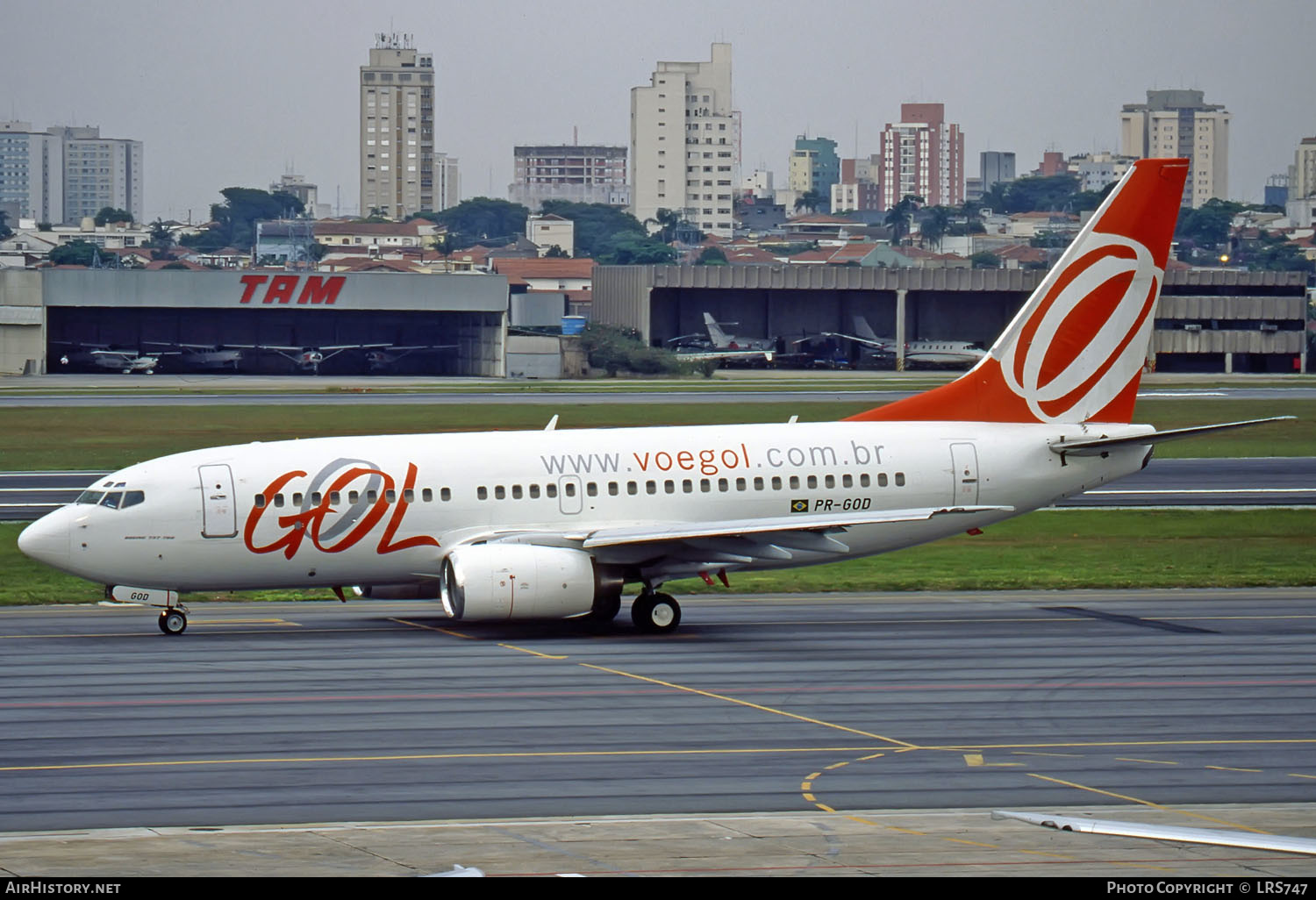 Aircraft Photo of PR-GOD | Boeing 737-75B | GOL Linhas Aéreas | AirHistory.net #289266