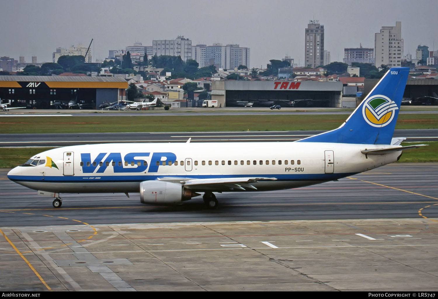 Aircraft Photo of PP-SOU | Boeing 737-3L9 | VASP | AirHistory.net #289282