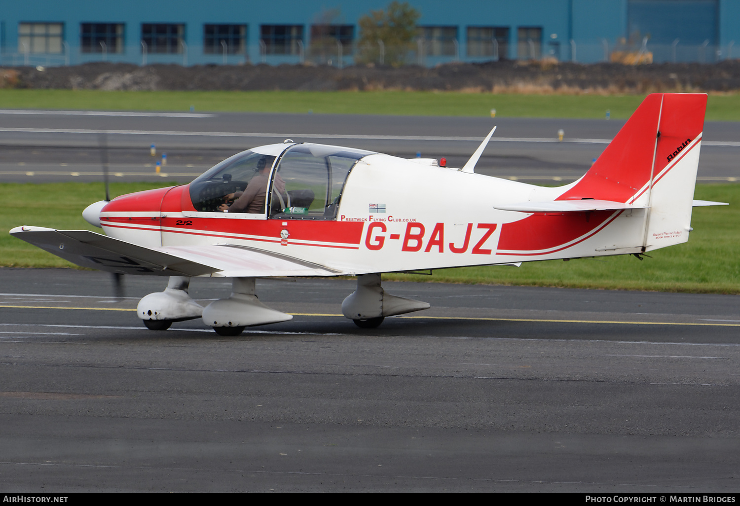 Aircraft Photo of G-BAJZ | Robin DR-400-120 Dauphin 2+2 | Prestwick Flying Club | AirHistory.net #289355
