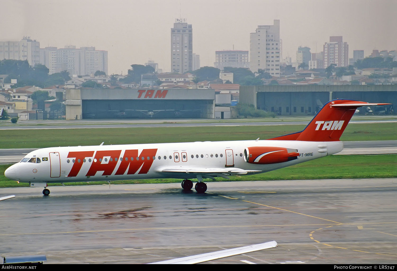 Aircraft Photo of PT-MRE | Fokker 100 (F28-0100) | TAM Linhas Aéreas | AirHistory.net #289371