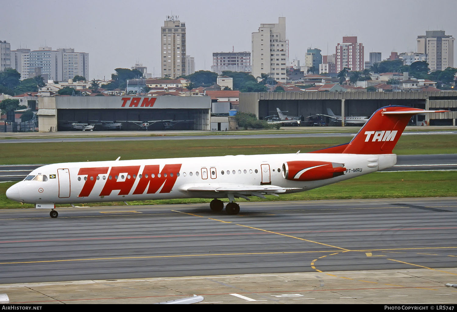Aircraft Photo of PT-MRU | Fokker 100 (F28-0100) | TAM Linhas Aéreas | AirHistory.net #289406