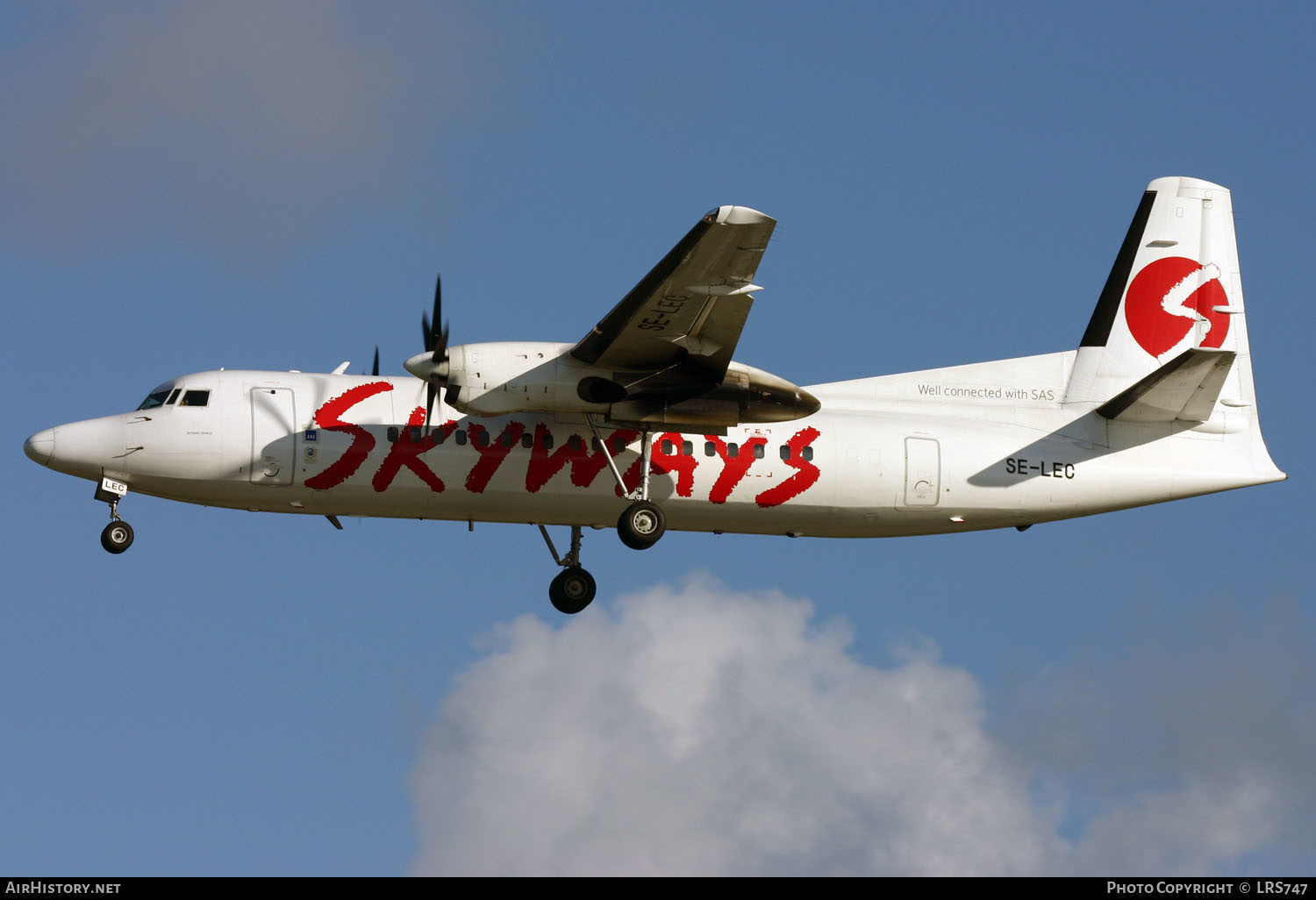 Aircraft Photo of SE-LEC | Fokker 50 | Skyways | AirHistory.net #289413