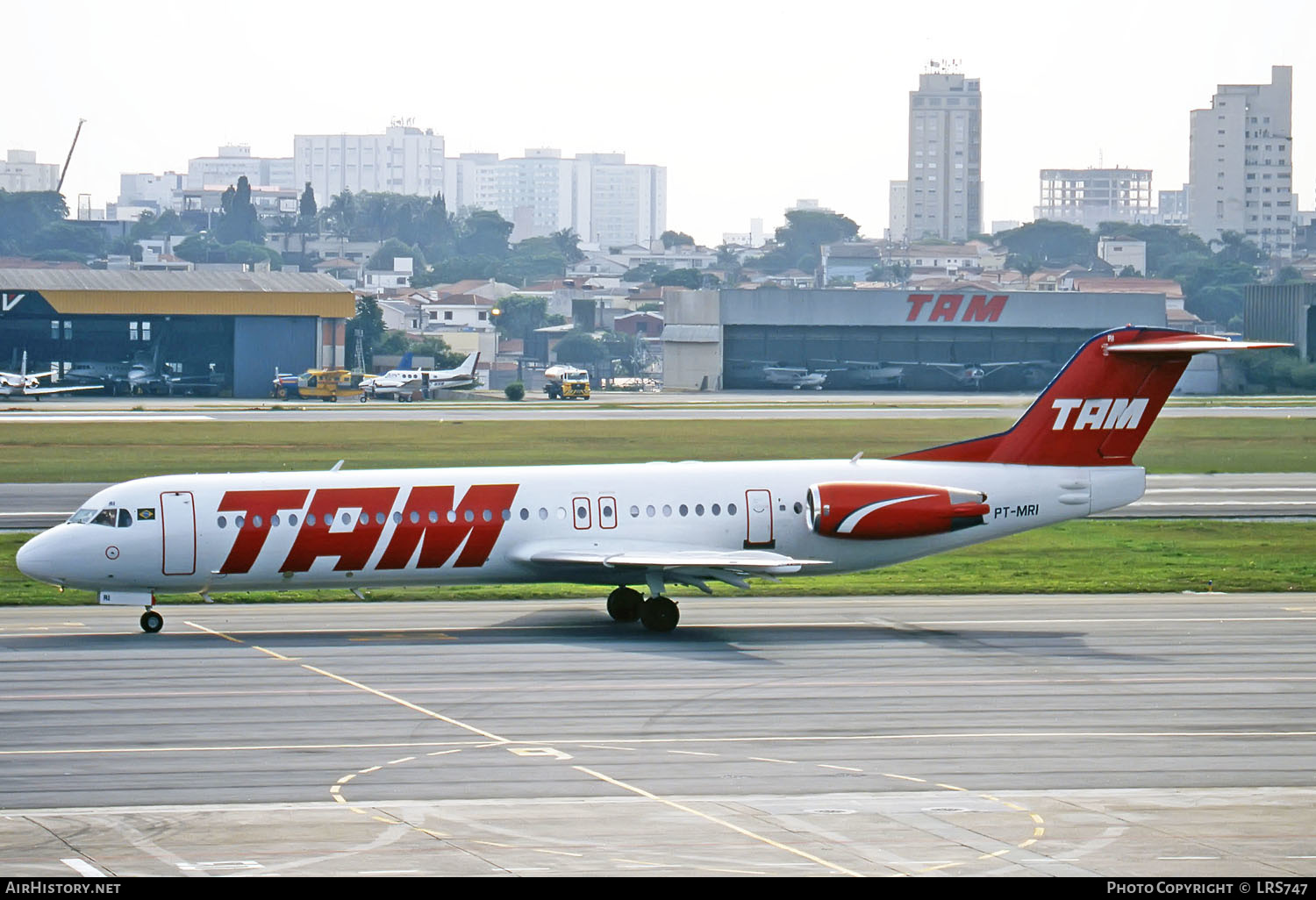 Aircraft Photo of PT-MRI | Fokker 100 (F28-0100) | TAM Linhas Aéreas | AirHistory.net #289416
