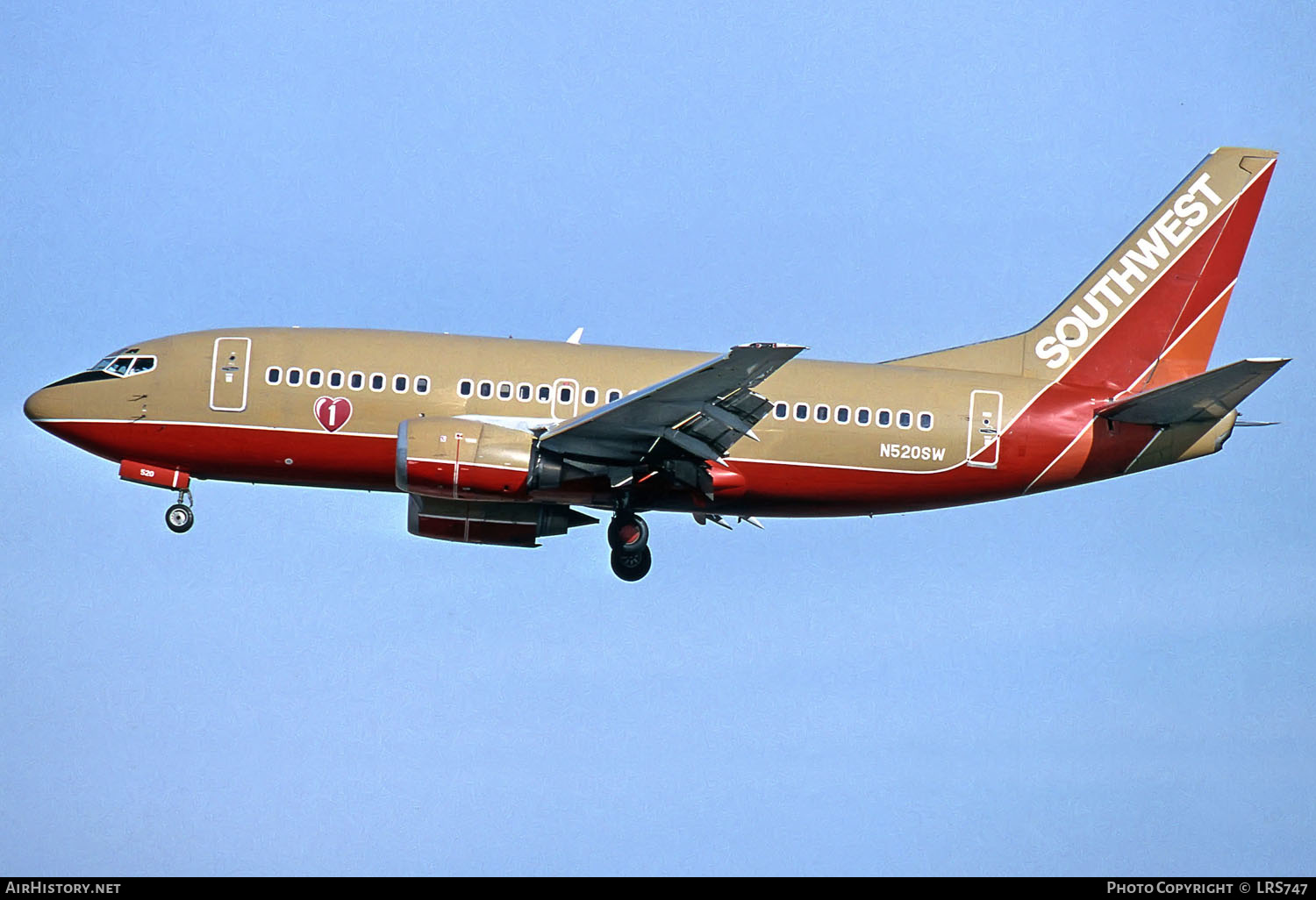 Aircraft Photo of N520SW | Boeing 737-5H4 | Southwest Airlines | AirHistory.net #289518