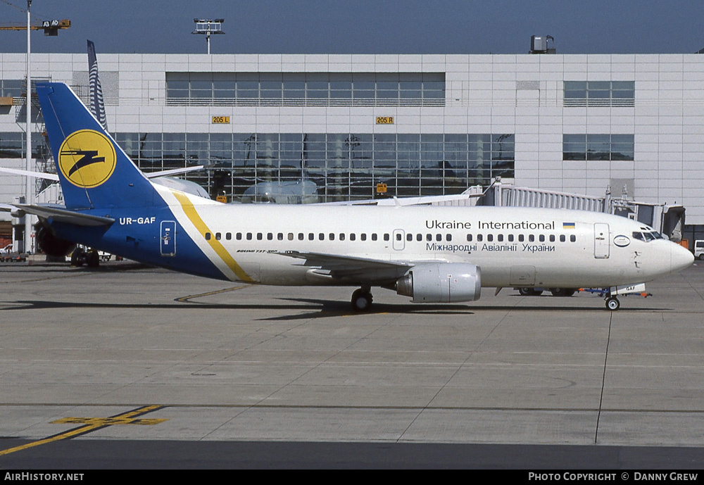 Aircraft Photo of UR-GAF | Boeing 737-35B | Ukraine International Airlines | AirHistory.net #289522