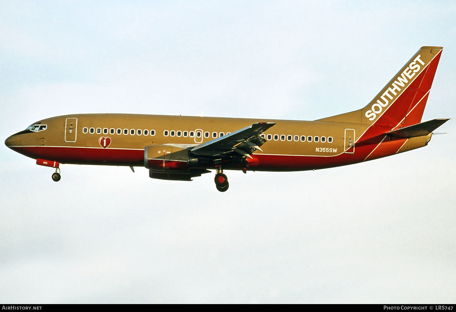 Aircraft Photo of N355SW | Boeing 737-3H4 | Southwest Airlines | AirHistory.net #289529