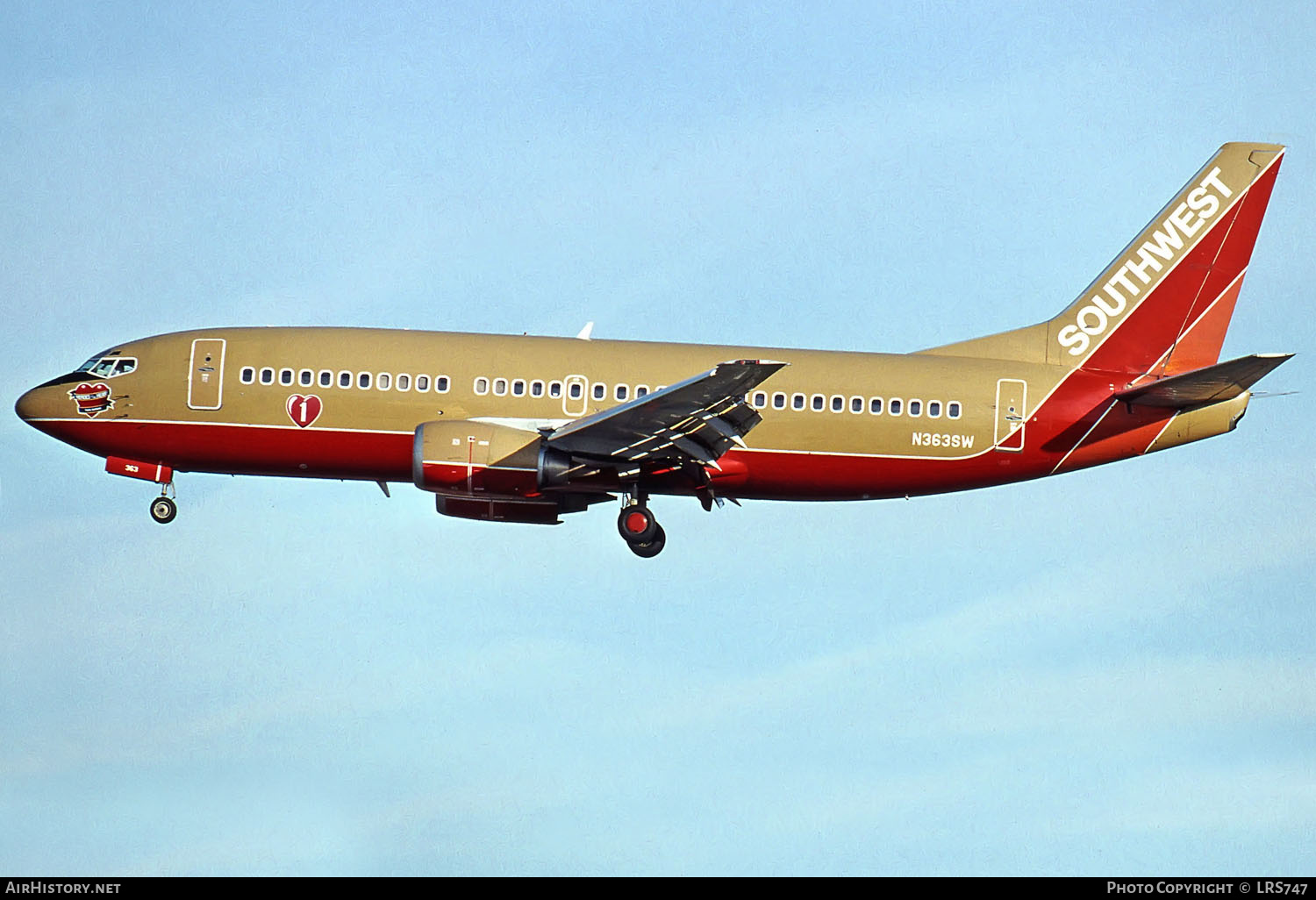 Aircraft Photo of N363SW | Boeing 737-3H4 | Southwest Airlines | AirHistory.net #289533