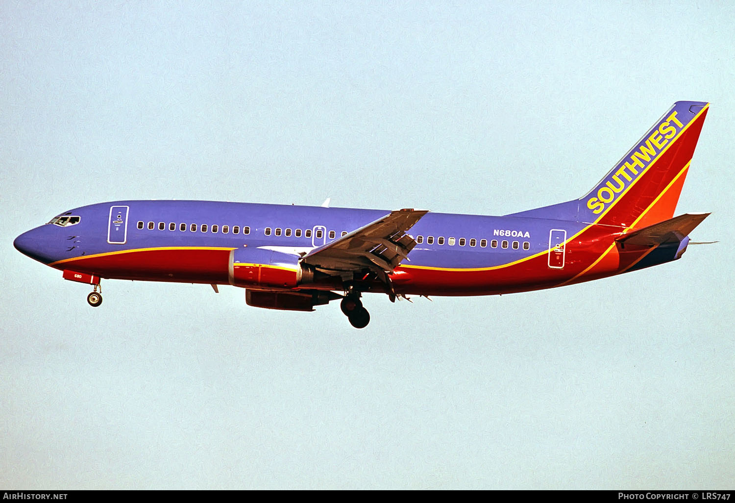 Aircraft Photo of N680AA | Boeing 737-3A4 | Southwest Airlines | AirHistory.net #289557