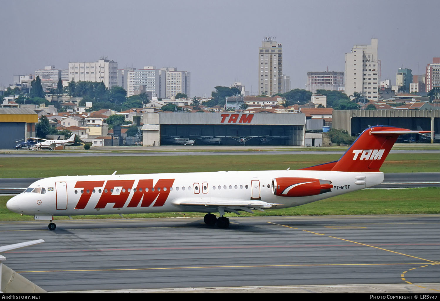 Aircraft Photo of PT-MRT | Fokker 100 (F28-0100) | TAM Linhas Aéreas | AirHistory.net #289566