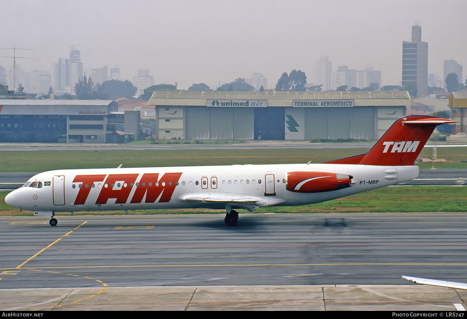 Aircraft Photo of PT-MRP | Fokker 100 (F28-0100) | TAM Linhas Aéreas | AirHistory.net #289573
