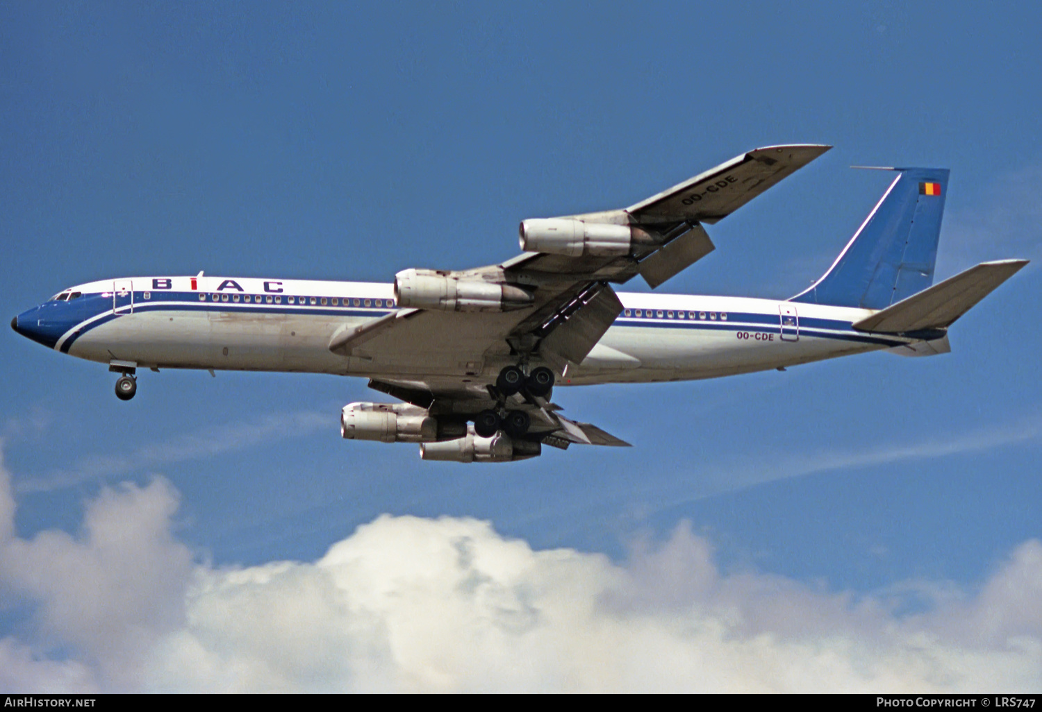 Aircraft Photo of OO-CDE | Boeing 707-365C | BIAC - Belgian International Air Carriers | AirHistory.net #289587