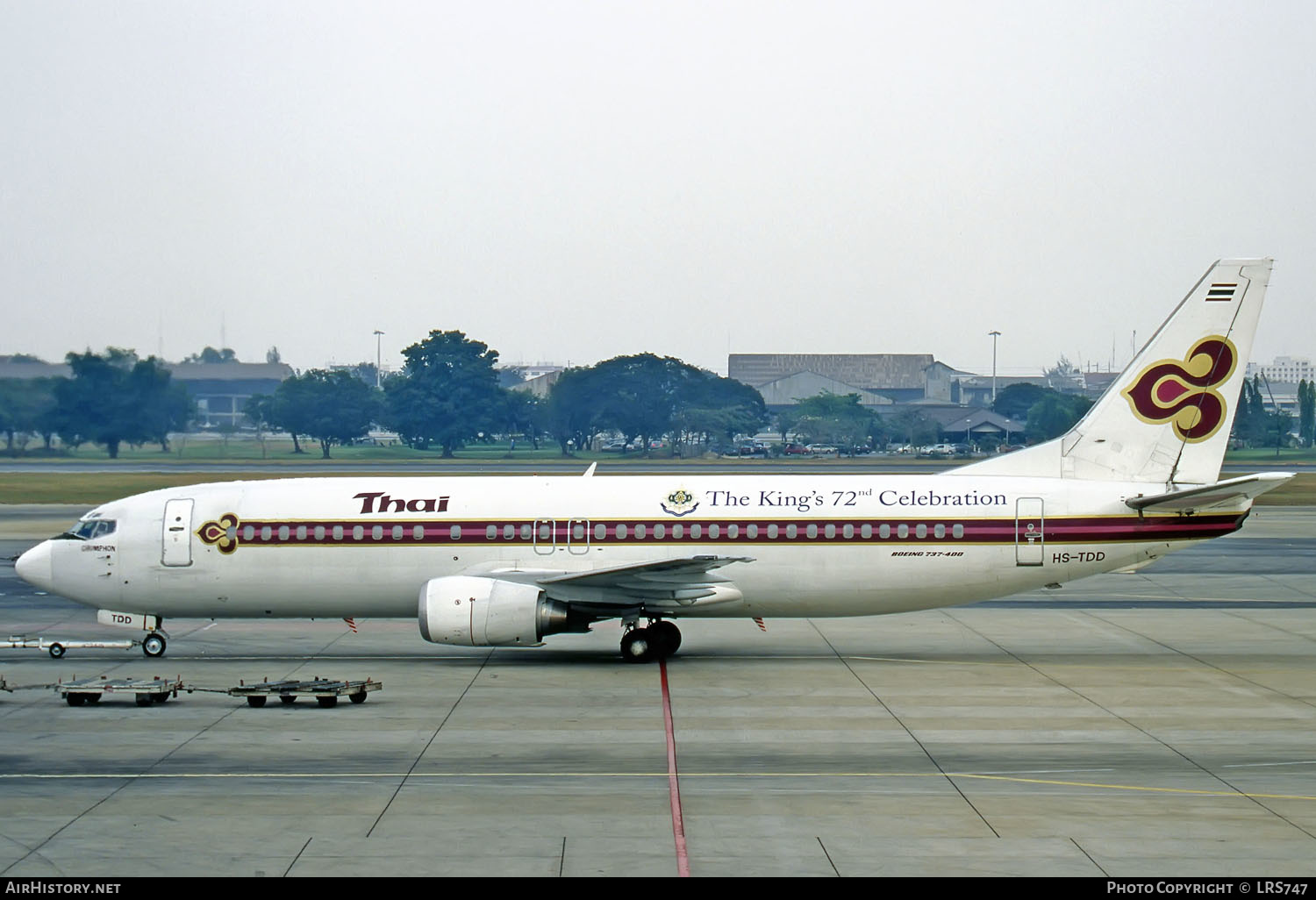 Aircraft Photo of HS-TDD | Boeing 737-4D7 | Thai Airways International | AirHistory.net #289756