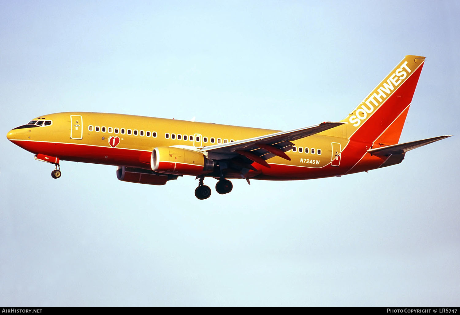 Aircraft Photo of N724SW | Boeing 737-7H4 | Southwest Airlines | AirHistory.net #289779