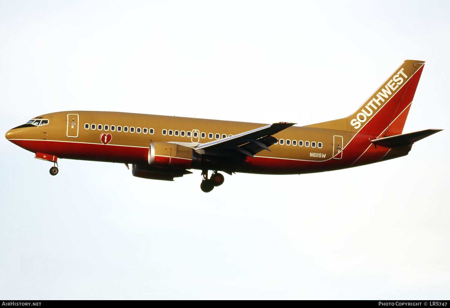 Aircraft Photo of N611SW | Boeing 737-3H4 | Southwest Airlines | AirHistory.net #289786