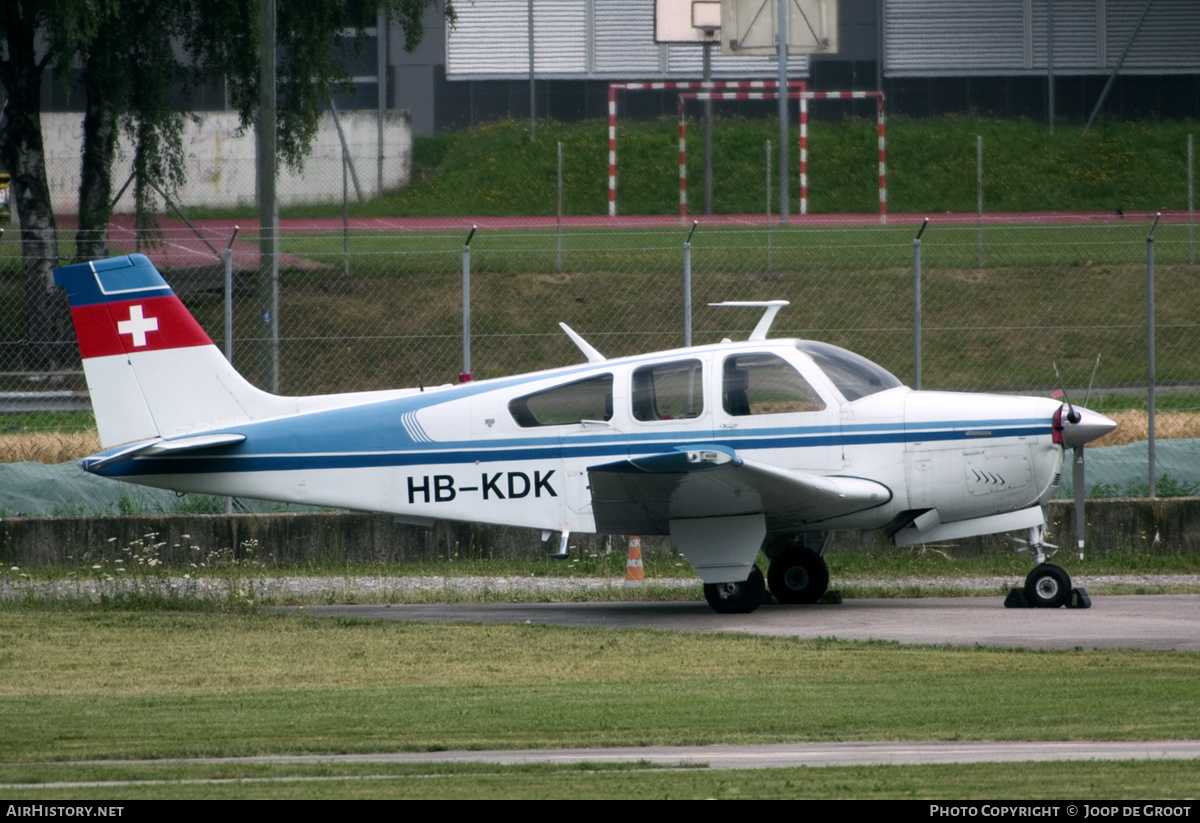 Aircraft Photo of HB-KDK | Beech F33C Bonanza | AirHistory.net #289830