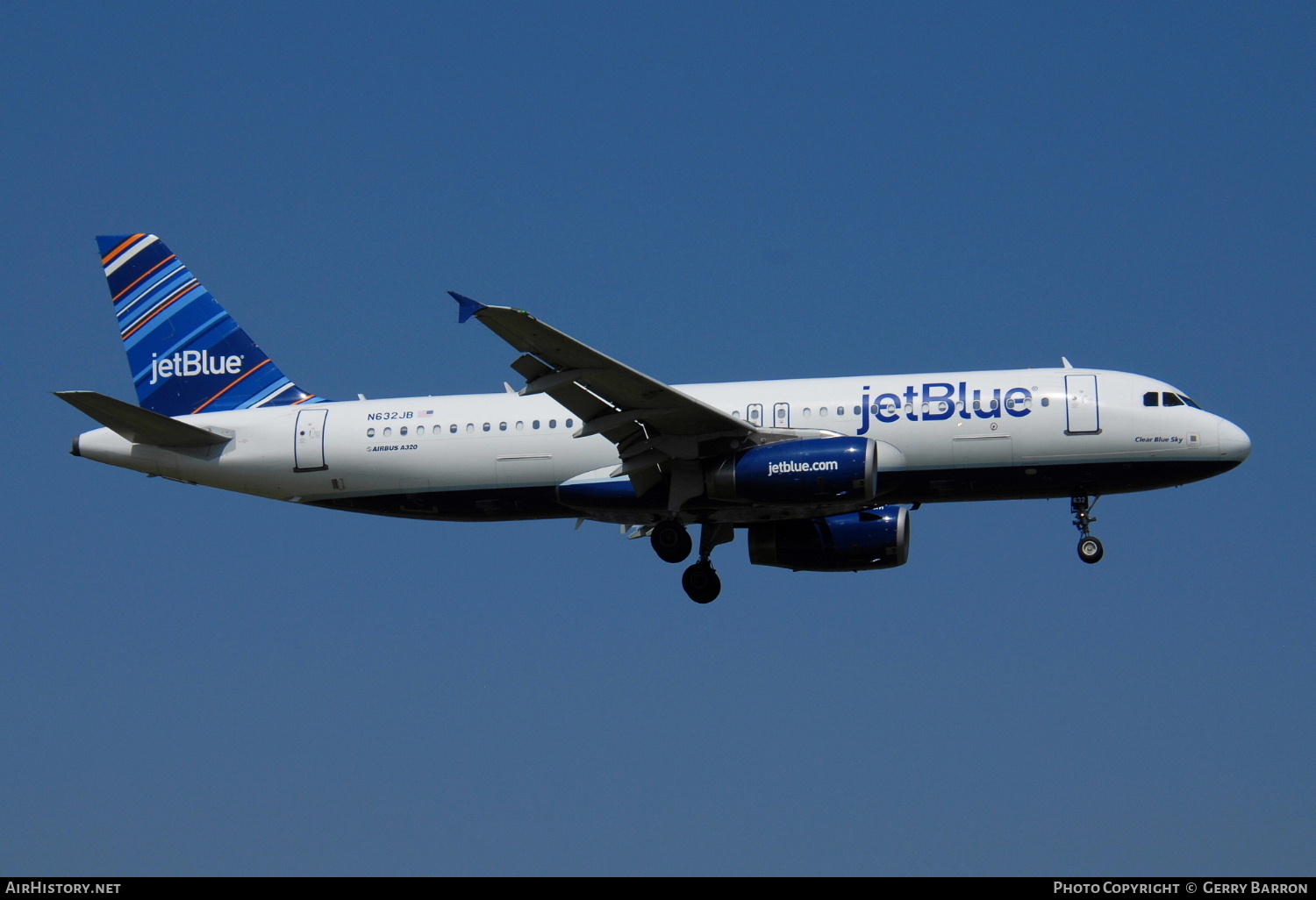 Aircraft Photo of N632JB | Airbus A320-232 | JetBlue Airways | AirHistory.net #289842