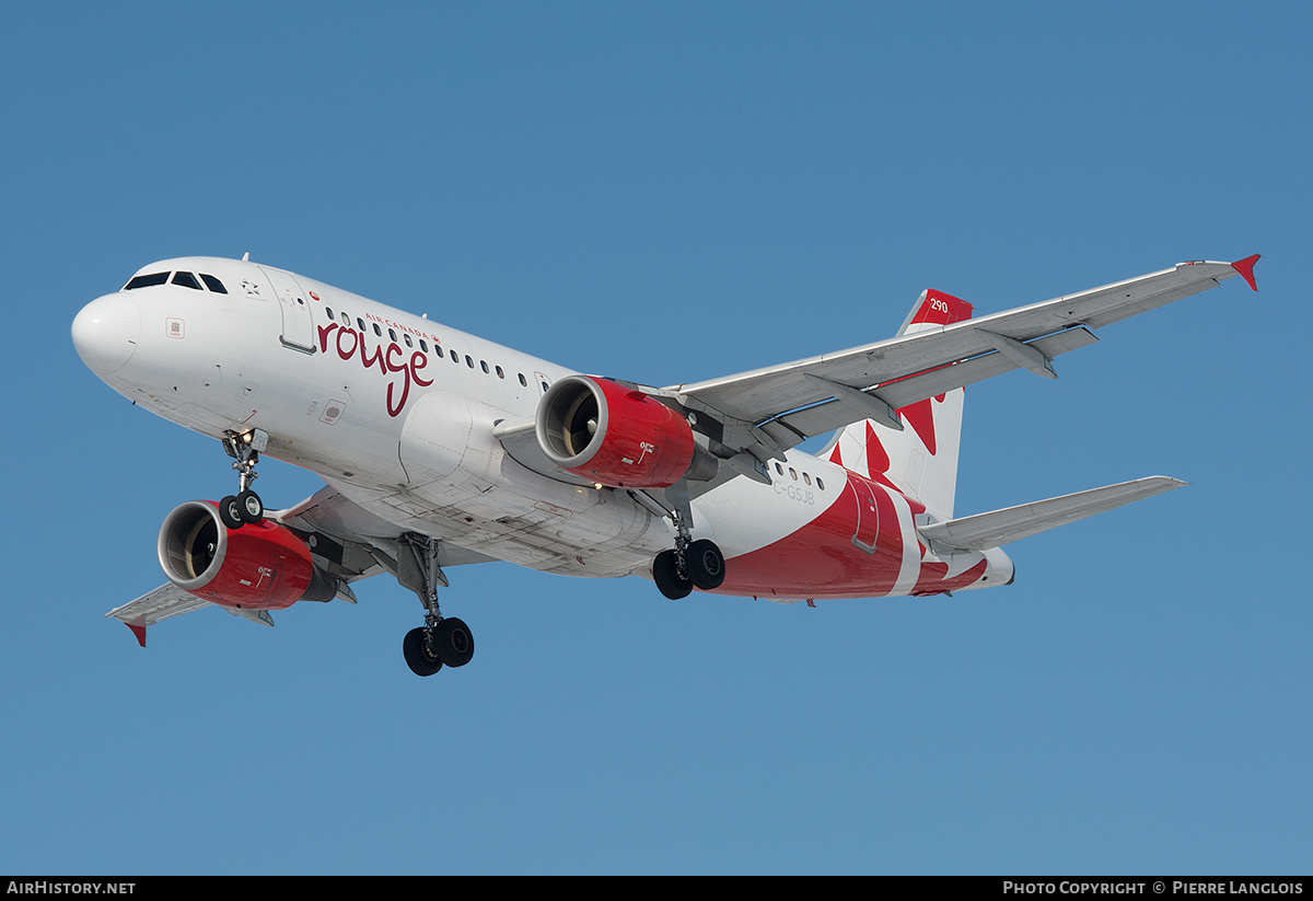 Aircraft Photo of C-GSJB | Airbus A319-112 | Air Canada Rouge | AirHistory.net #289863
