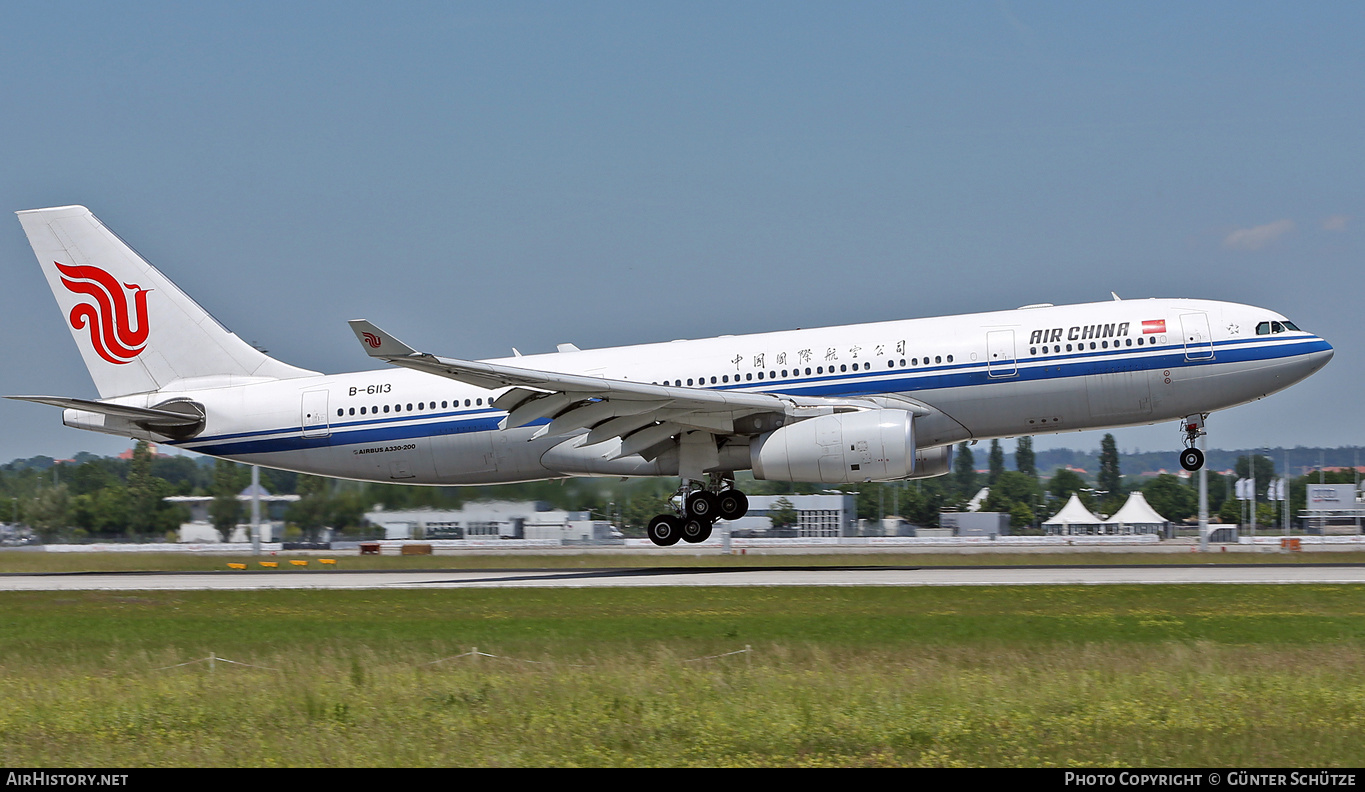 Aircraft Photo of B-6113 | Airbus A330-243 | Air China | AirHistory.net #289872