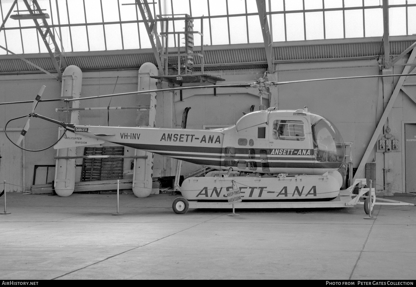 Aircraft Photo of VH-INV | Bell 47J-2 Ranger | Ansett - ANA | AirHistory.net #289914