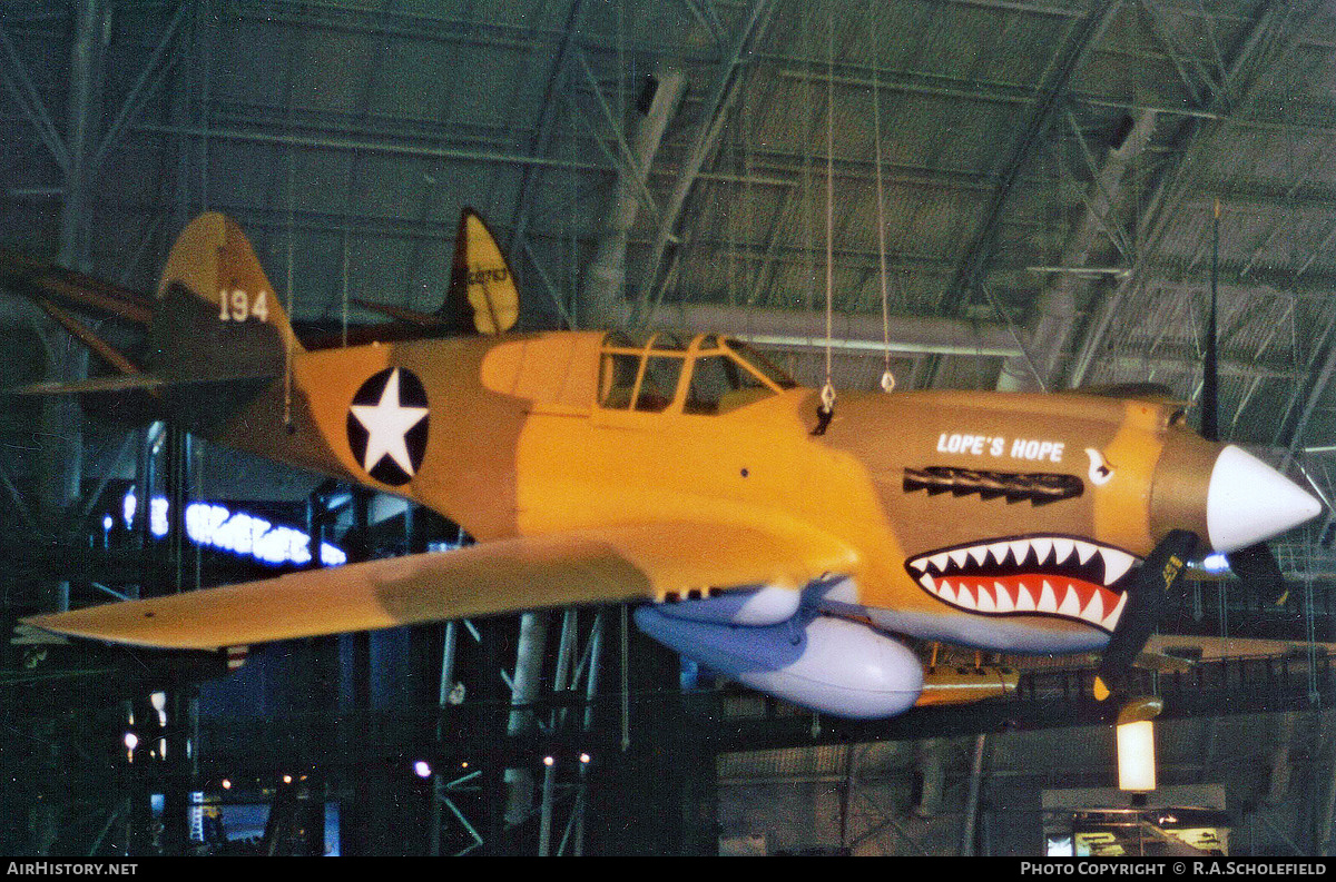 Aircraft Photo of 194 | Curtiss Kittyhawk Mk1A | USA - Air Force | AirHistory.net #289918