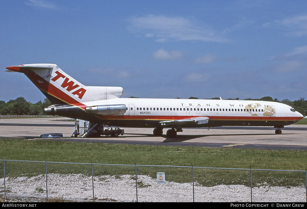 Aircraft Photo of N54351 | Boeing 727-231/Adv | Trans World Airlines - TWA | AirHistory.net #289956