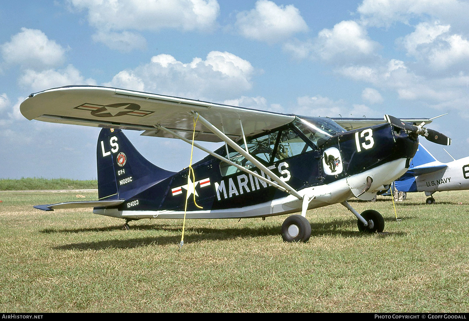 Aircraft Photo of N102GC / 124003 | Stinson L-5 Sentinel | USA - Marines | AirHistory.net #290001