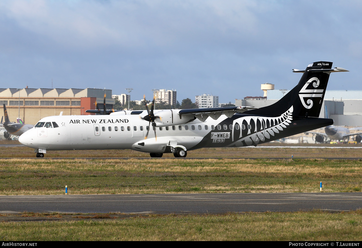 Aircraft Photo of F-WWEB | ATR ATR-72-600 (ATR-72-212A) | Air New Zealand Link | AirHistory.net #290085