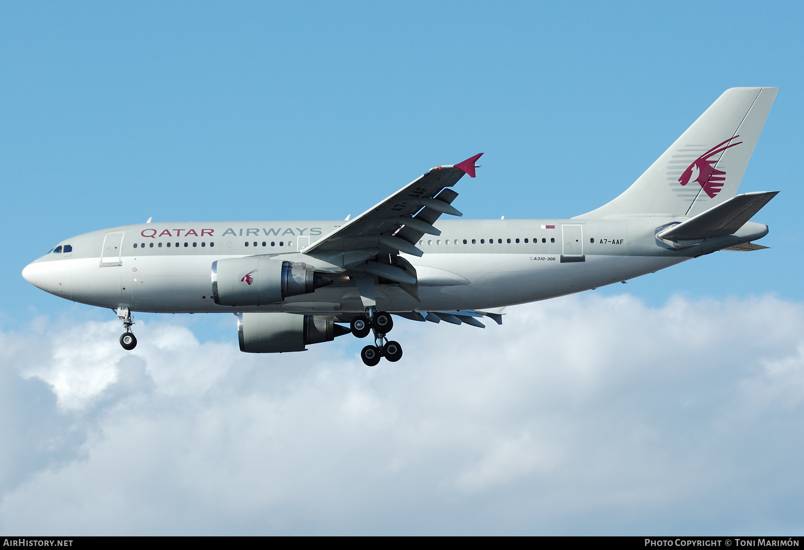Aircraft Photo of A7-AAF | Airbus A310-304 | Qatar Airways | AirHistory.net #290108