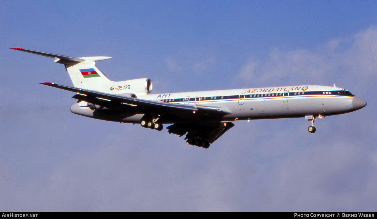 Aircraft Photo of 4K-85729 | Tupolev Tu-154M | Azerbaijan Government | AirHistory.net #290134